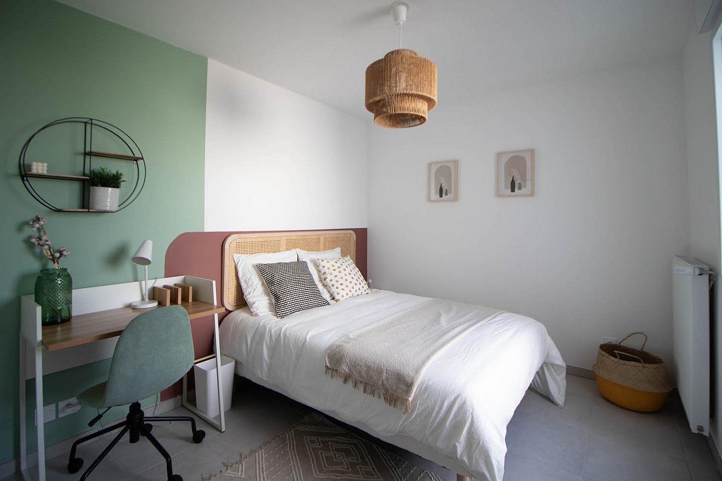 Warm Bedroom Of 12 M² To Rent - Majestic 136 m² duplex in coliving in Villeurbanne - Gallery - 7