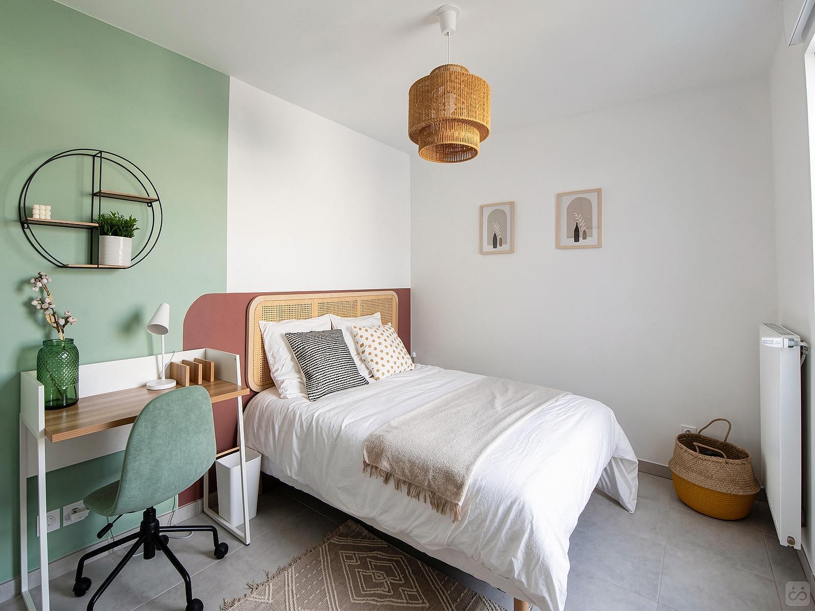 Warm Bedroom Of 12 M² To Rent - Majestic 136 m² duplex in coliving in Villeurbanne - Gallery - 2