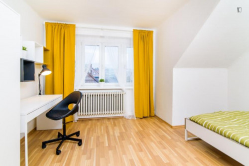 Bright double bedroom in a 5-bedroom apartment close to Platan javorolistý v park