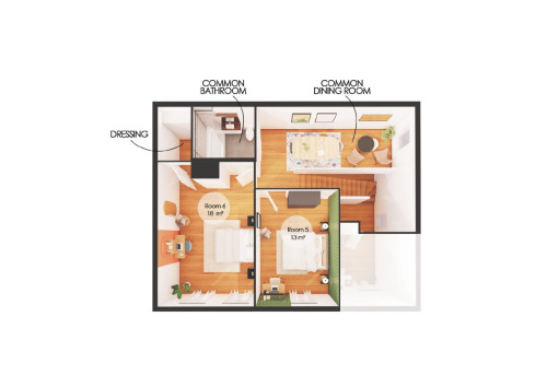 Beautiful 137 m² duplex apartment in coliving in Lille