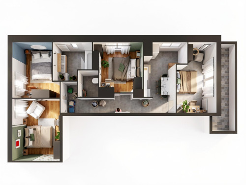 Comfortable 73 m² apartment to rent 5 minutes from Strasbourg