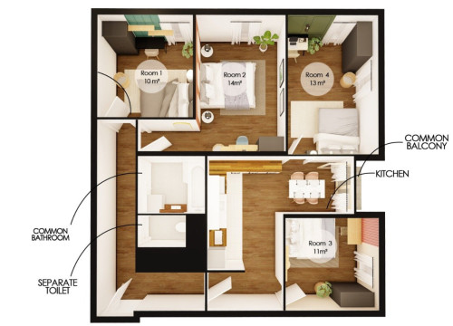 Gorgeous 78 m² apartment for rent in Lille-Centre