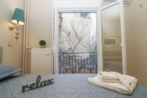 Modern and refurbished 2-bedroom flat with balconies and open plan layout