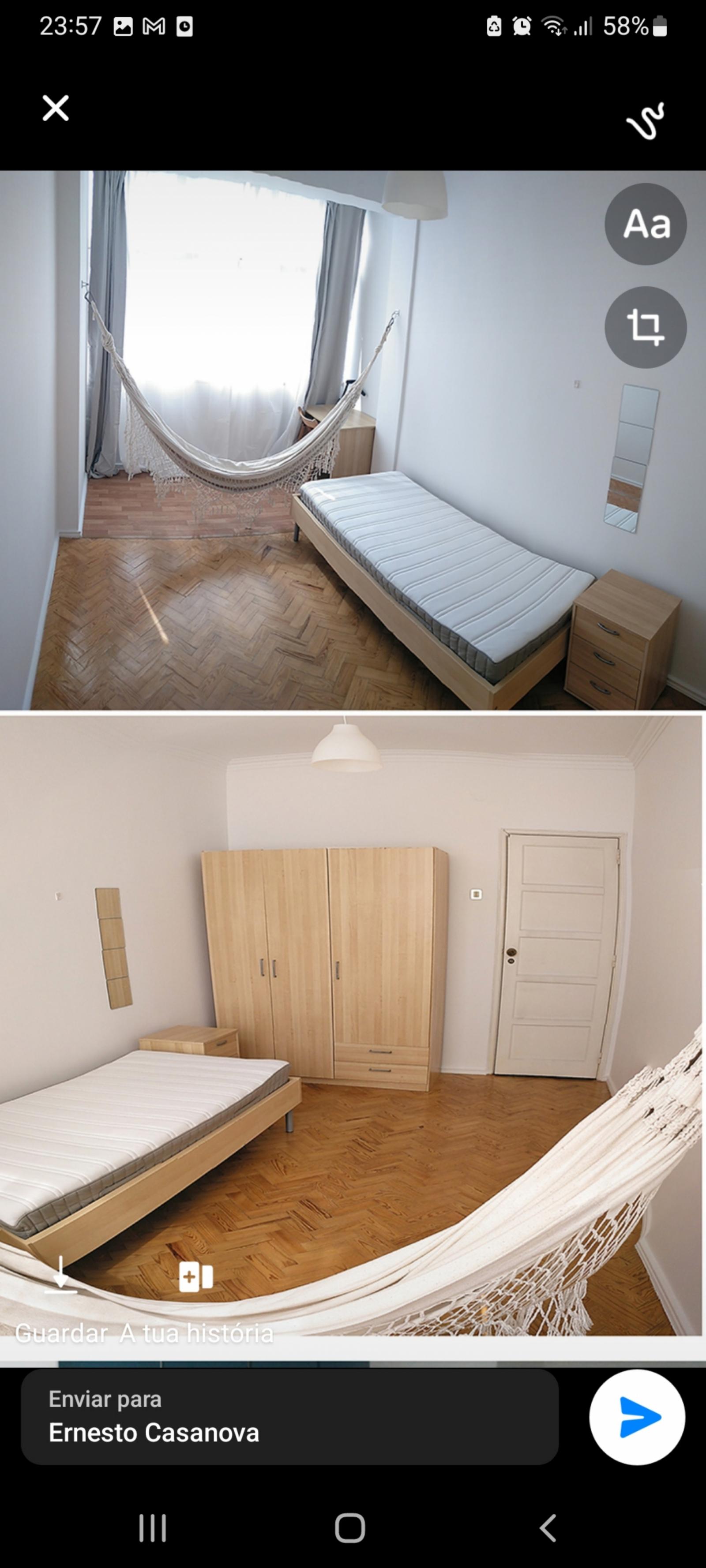 Sunny, Warm, Full Of Light And Space Single Bedroom Alcântara - 1
