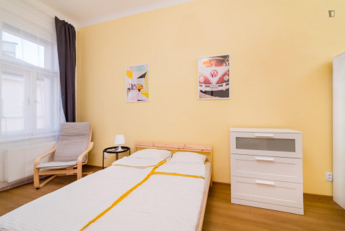 Bright single bedroom in a 5-bedroom apartment close to New Town