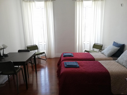 Twin bedroom in 5-bedroom house