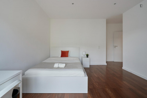 Big double bedroom close to Centro Comercial do Campo Pequeno
