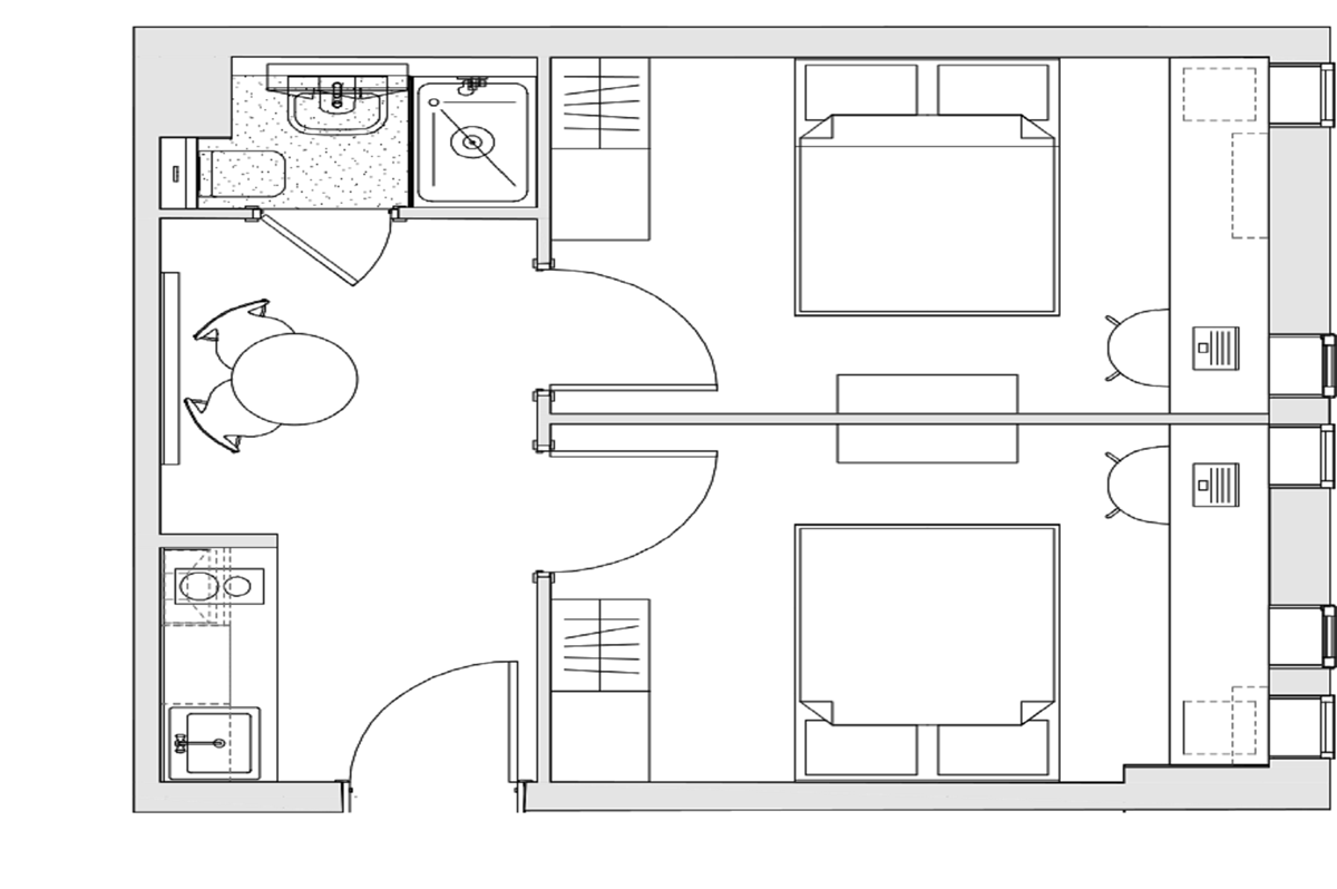  Curtis Studio (2 Bed Studio)  -  Student Castle Oxford  - Gallery -  6