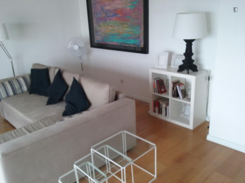 Welcoming 1-bedroom flat in Paço de Arcos with frontal sea view