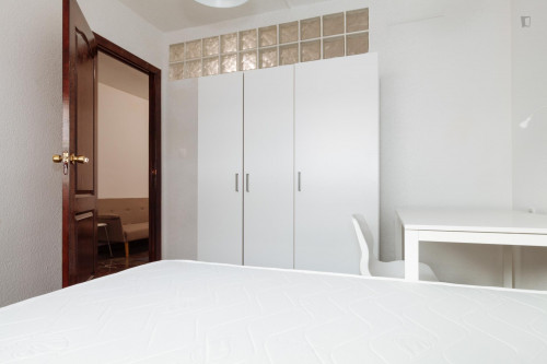 Bright double bedroom near Campus de Fuentenueva UGR