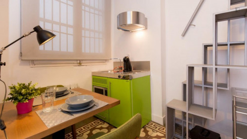 Studio, with outdoor area