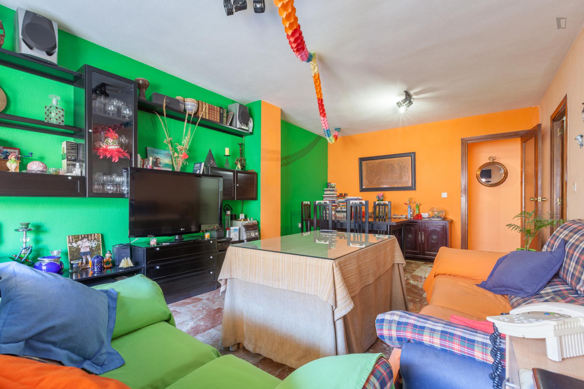 Charming single bedroom, near the University of Granada-Campus Fuentenueva with full board