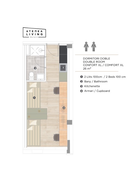Twin Comfort XL Shared Room - 4