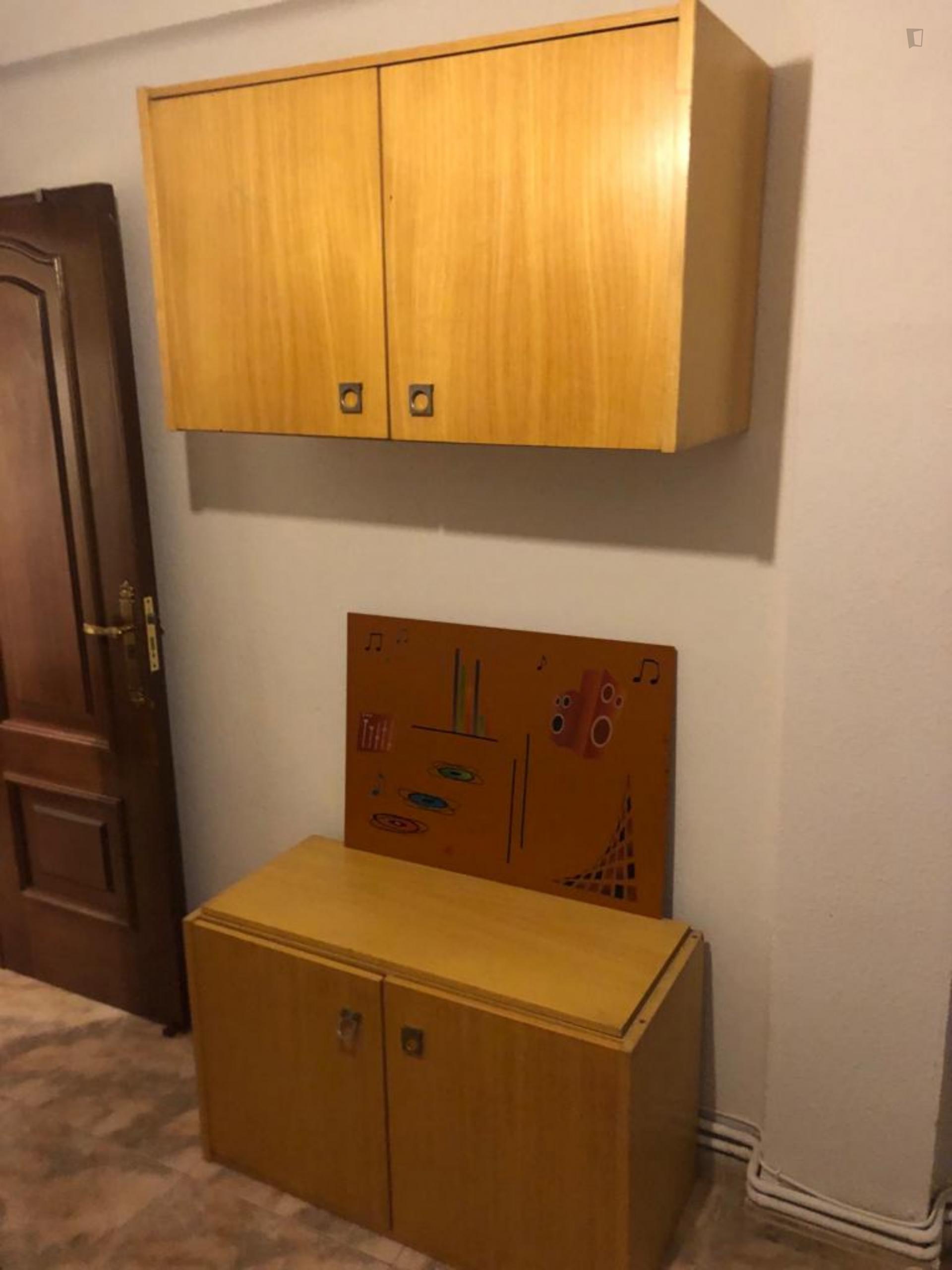 Decent double bedroom with private salón near Plaza Mayor
