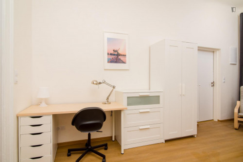 Cute single bedroom in a 5-bedroom apartment in Prague 2