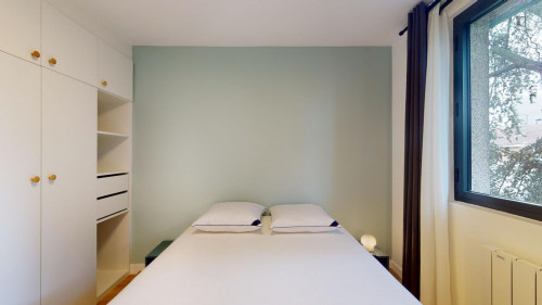 Welcoming double bedroom close to the Mairie d'Ivry metro
