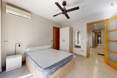 Attractive single bedroom with balcony