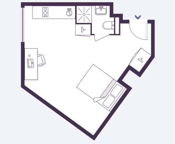 Extra Large Double Studio - 6