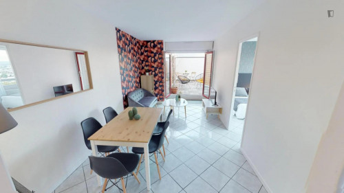 Lovely double bedroom close to Parc André Malraux - Gallery - 12
