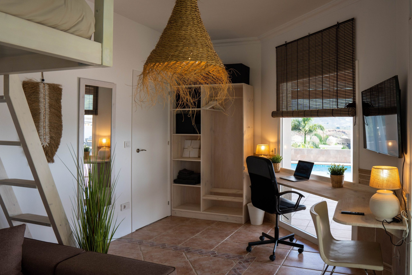  Bogey Room  -  Stunning Boho Coliving Casa with Pool and Golf Views in Tenerife House  - Gallery -  13