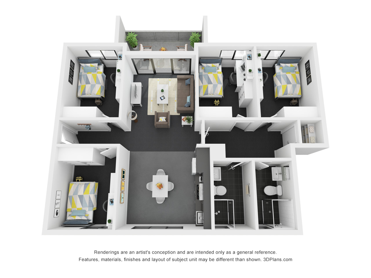  4-Bedroom Apartment  -  UNSW Village  - Gallery -  4