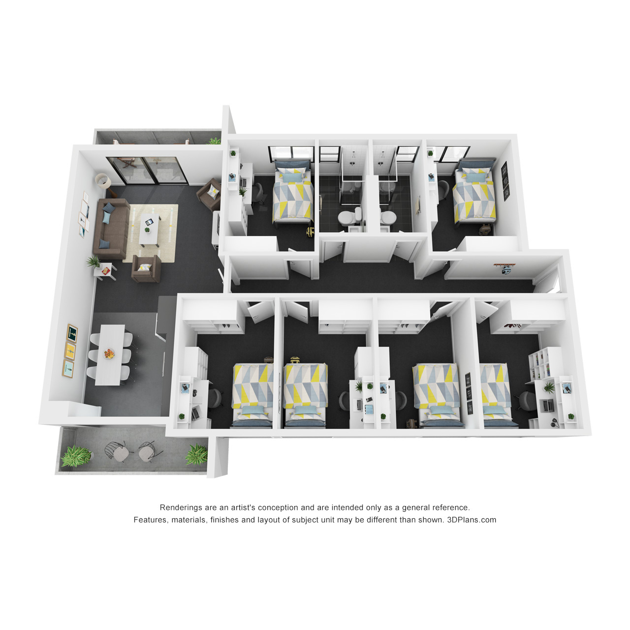 5 Bedroom Apartment Accessible - 1
