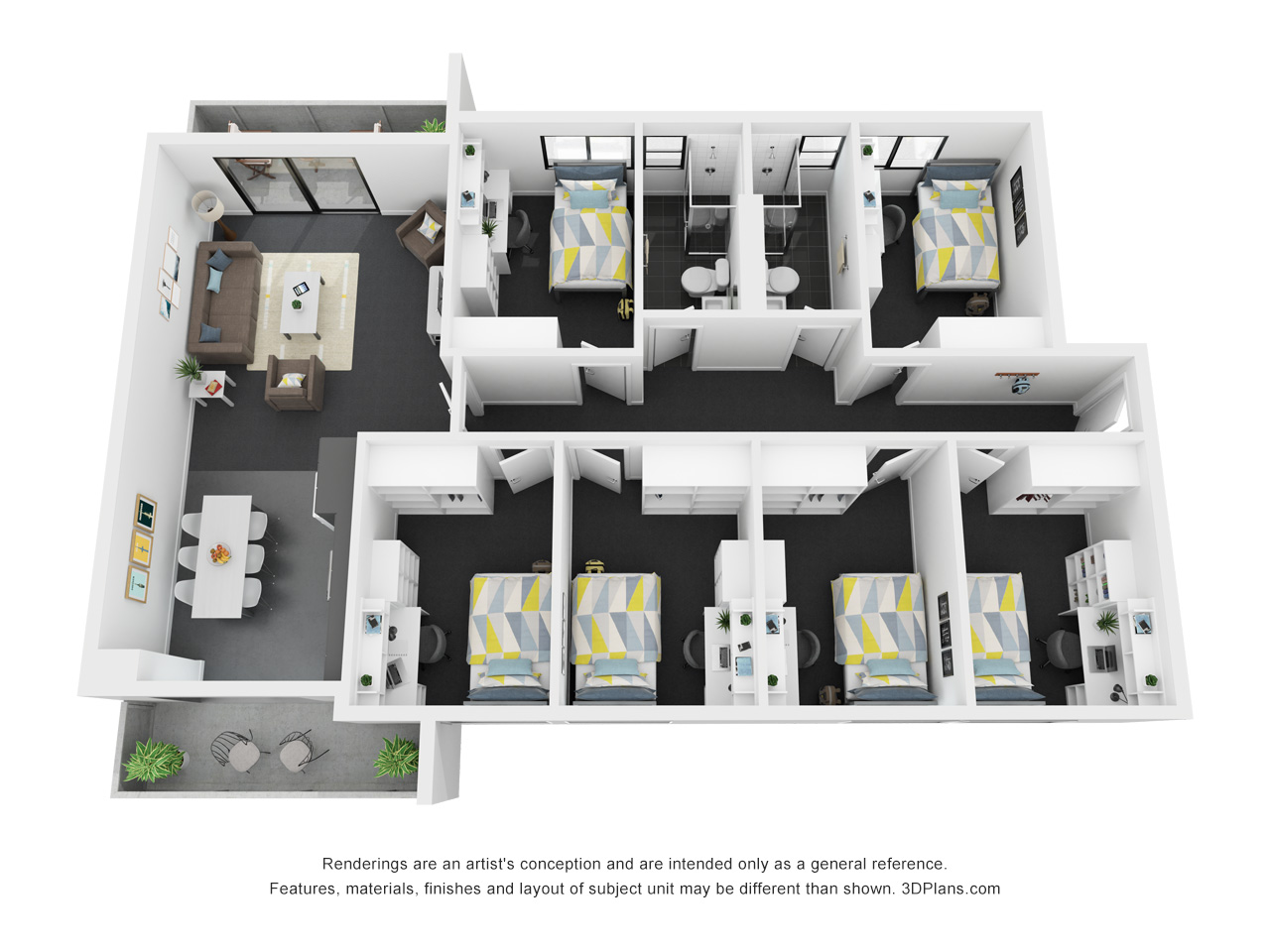 6 Bedroom Apartment Accessible - 4