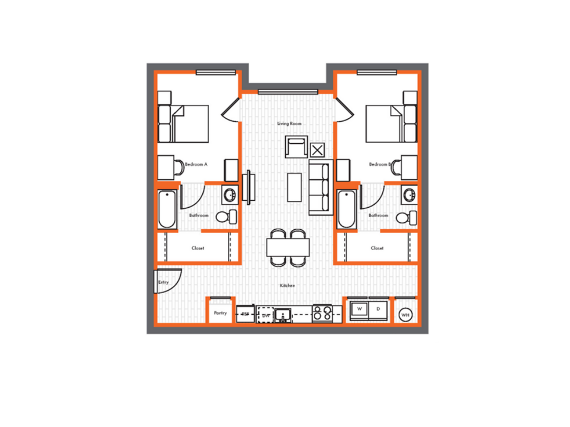  2 Bed, 2 Bath  -  Yugo Corvallis Domain  - Gallery -  2