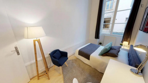 Cool double bedroom super close to Guillotière Gabriel Péri metro
