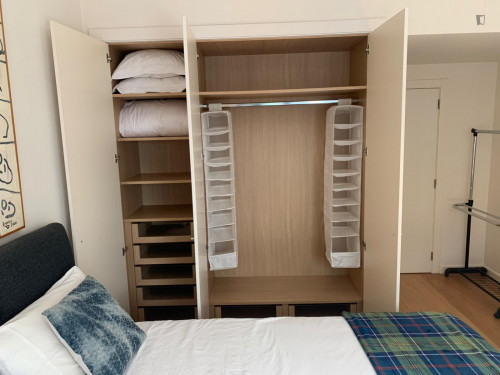 Sunny double bedroom in a charming flat