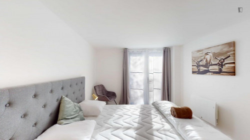 Big double bedroom in the Île de Nantes