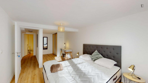Big double bedroom in the Île de Nantes