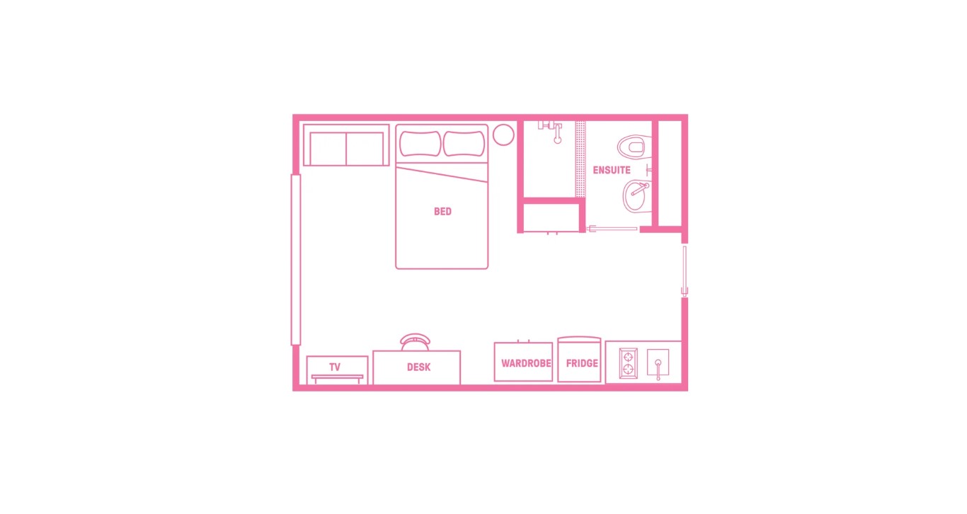  Queen Bed, Ultra Studio Apartment, Standard View  -  Darlington @ The University of Sydney  - Gallery -  4