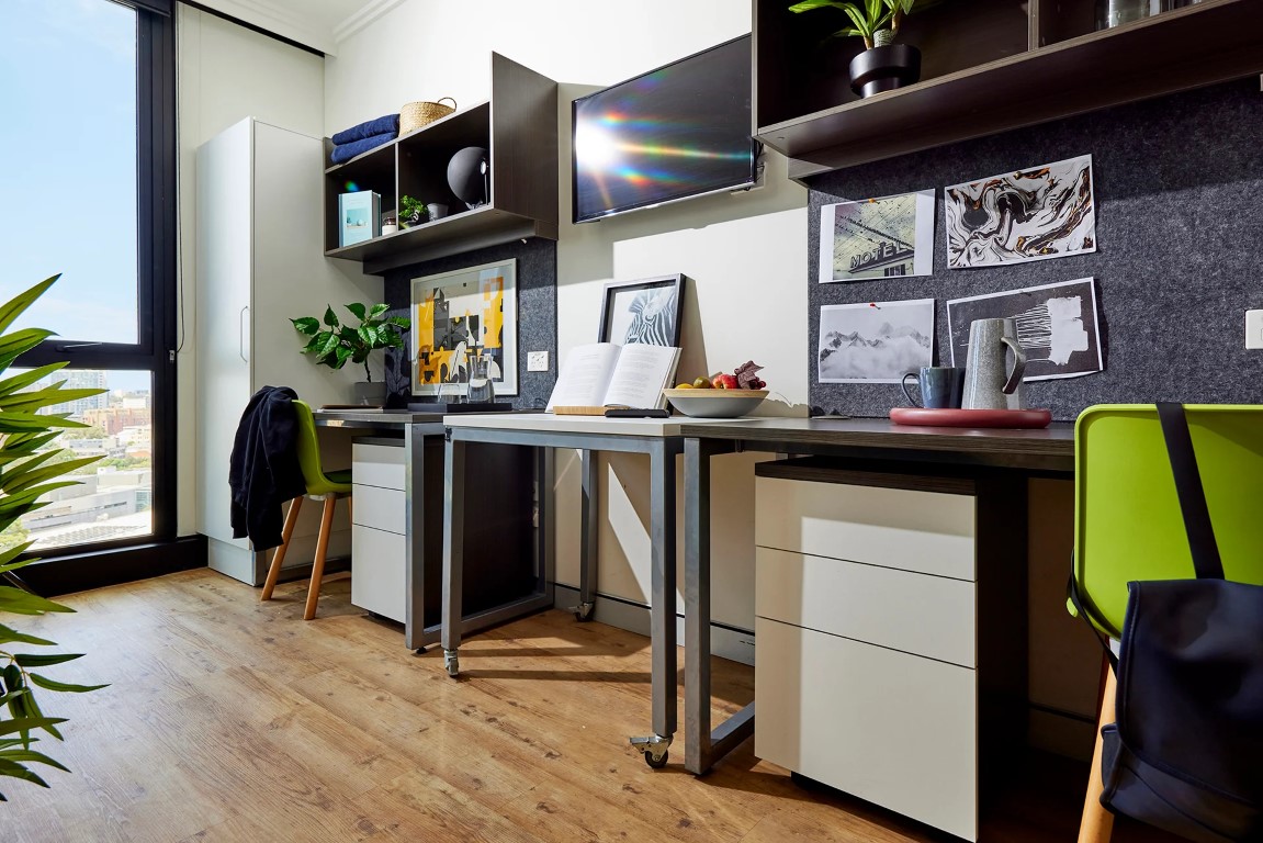  King Single Bed, Ultra Twin Apartment, Standard Views  -  Darlington @ The University of Sydney  - Gallery -  3