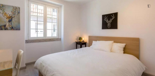 Welcoming double bedroom in a 7-bedroom apartment near Intendente metro station