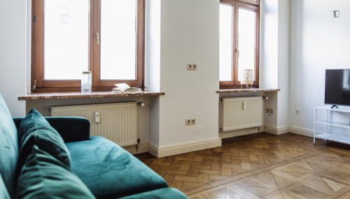 Welcoming 1 double bedroom apartment not too far from Lipsia