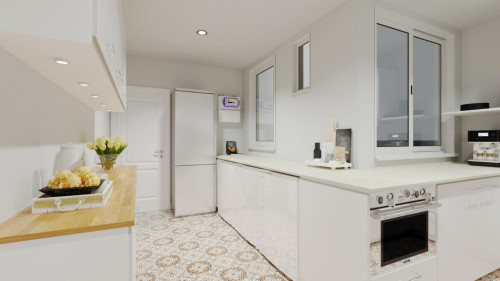 Luxurious Female Coliving in Sarria San Gervasi with City Views and Market Access