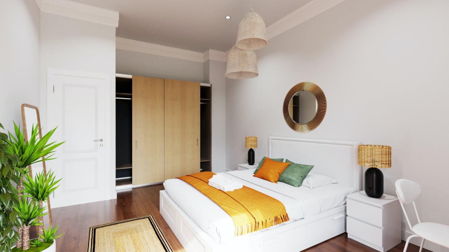  Bedroom 4  -  Luxurious Female Coliving in Sarria San Gervasi with City Views and Market Access  - Gallery -  1