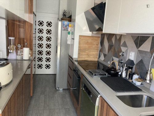 Comfy Double Dedroom with Private Bathroom in Paço de Arcos