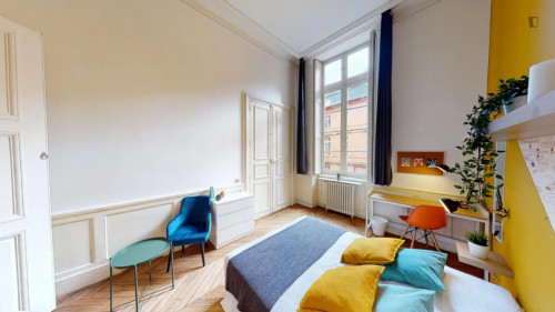 Bright double bedroom near the Esquirol metro