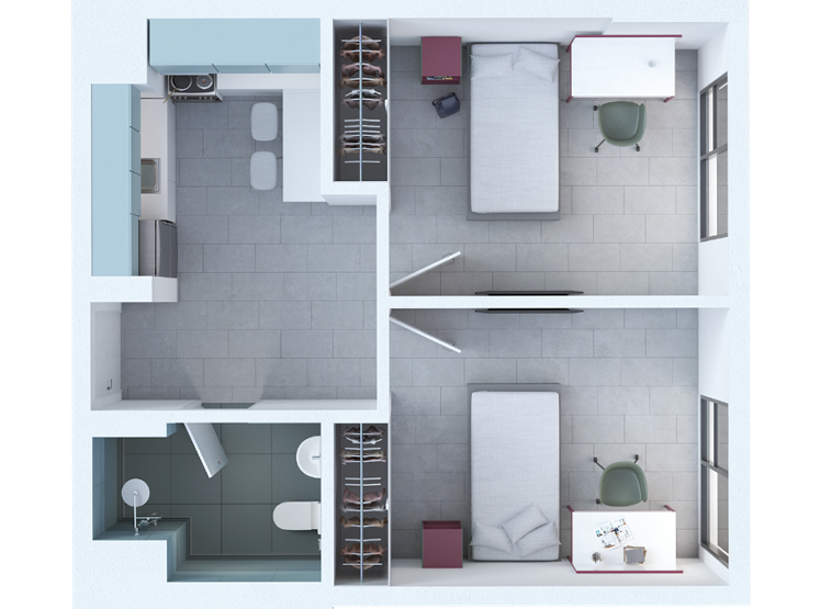  Semi Private + Kitchen  -  Nest Student Campus  - Gallery -  5