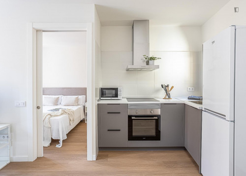 Monthly rental apartment with1 bedroom near the port of Barcelona