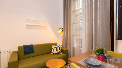 1-bedroom apartment, with outdoor area