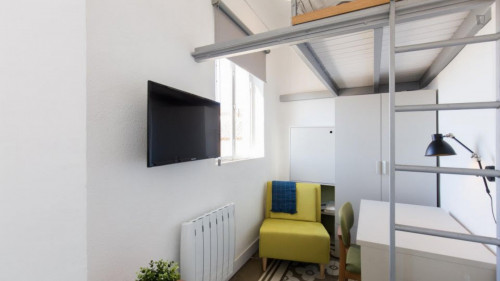 Studio, with outdoor area