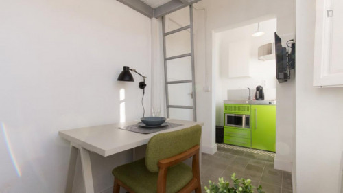 Studio, with outdoor area