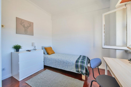 Cozy single ensuite bedroom in central Lisbon
