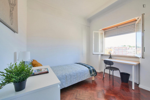 Cozy single ensuite bedroom in central Lisbon