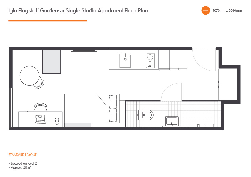 Single Studio Apartment - Flagstaff Gardens - Gallery - 7