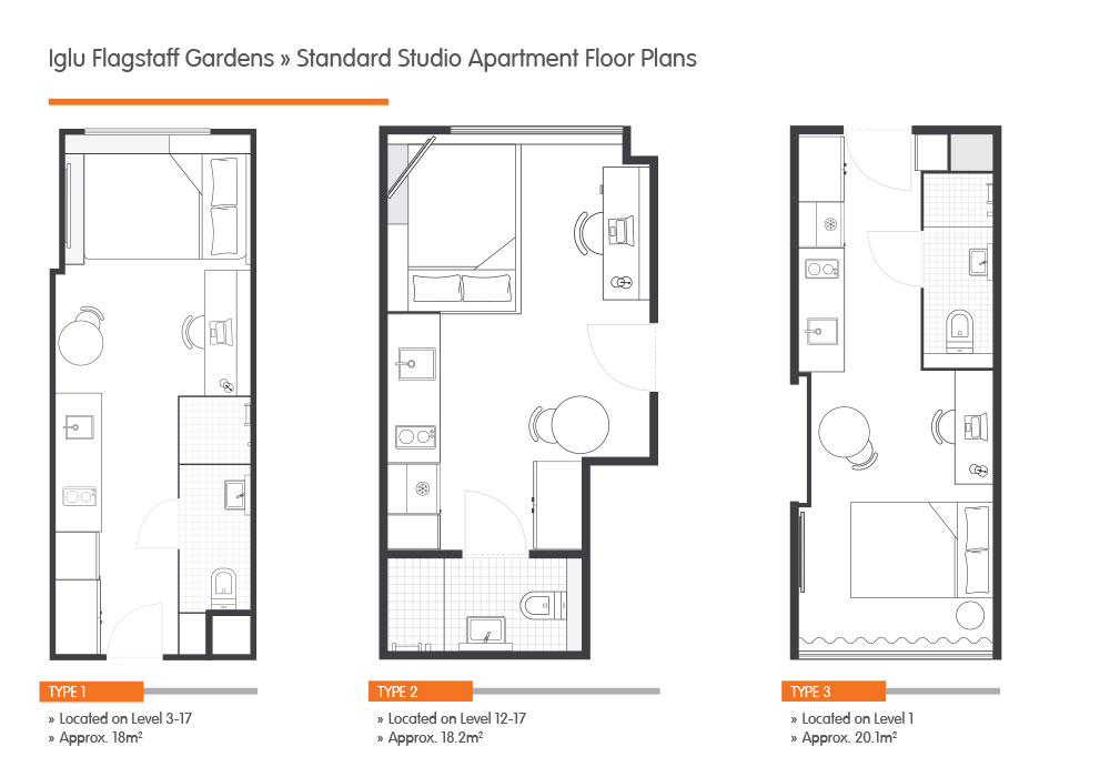  Standard Studio Apartment  -  Flagstaff Gardens  - Gallery -  7