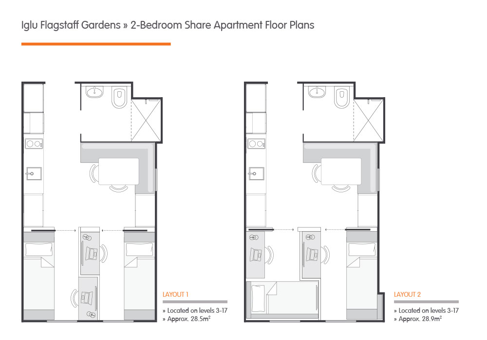  Single Bedroom – 2 Share Apt  -  Flagstaff Gardens  - Gallery -  7